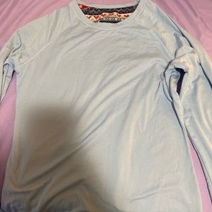 Baby Blue Christmas PJ Shirt